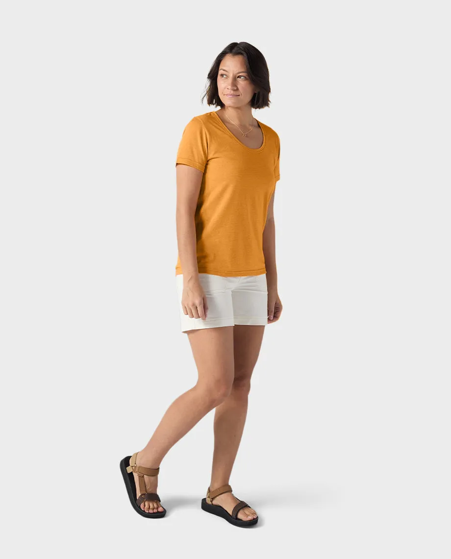 Women's Divide Scoop Neck Tee SS