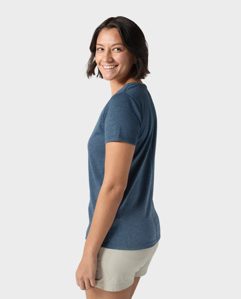 Women's Divide Scoop Neck Tee SS