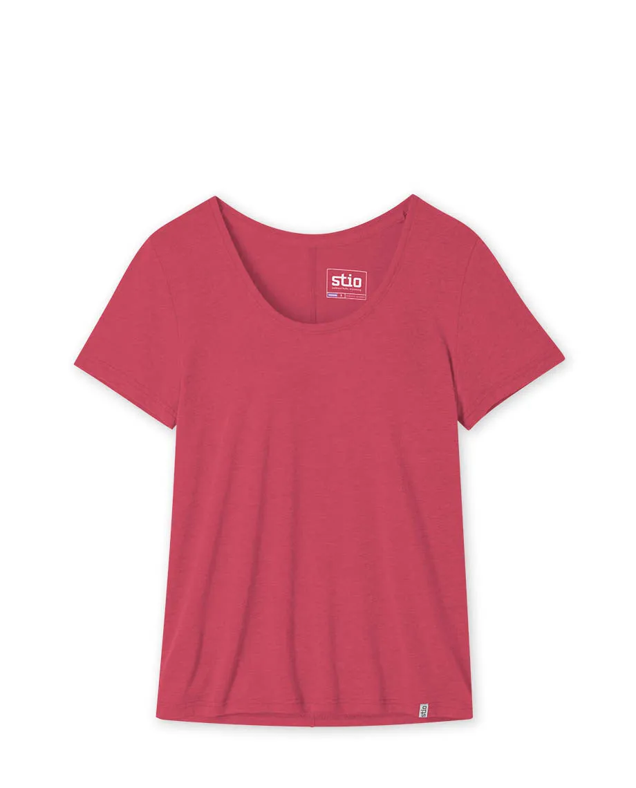 Women's Divide Scoop Neck Tee SS