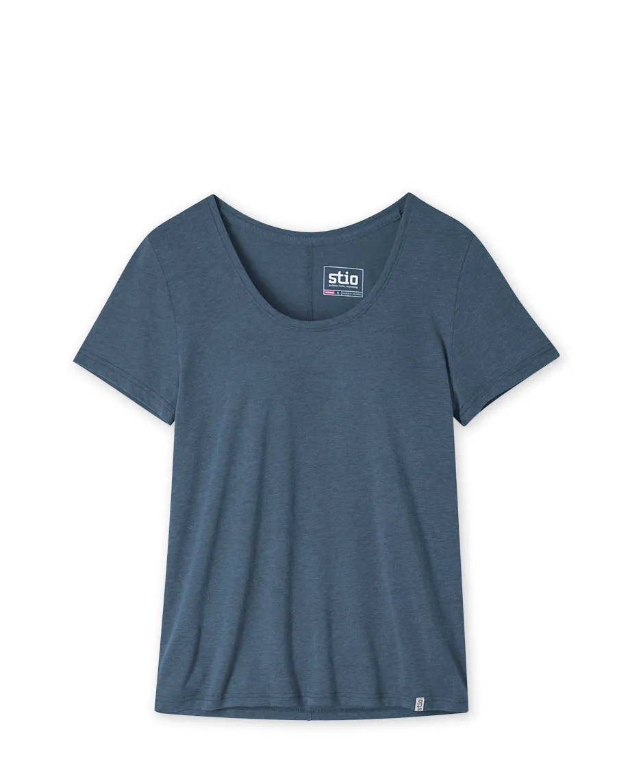 Women's Divide Scoop Neck Tee SS