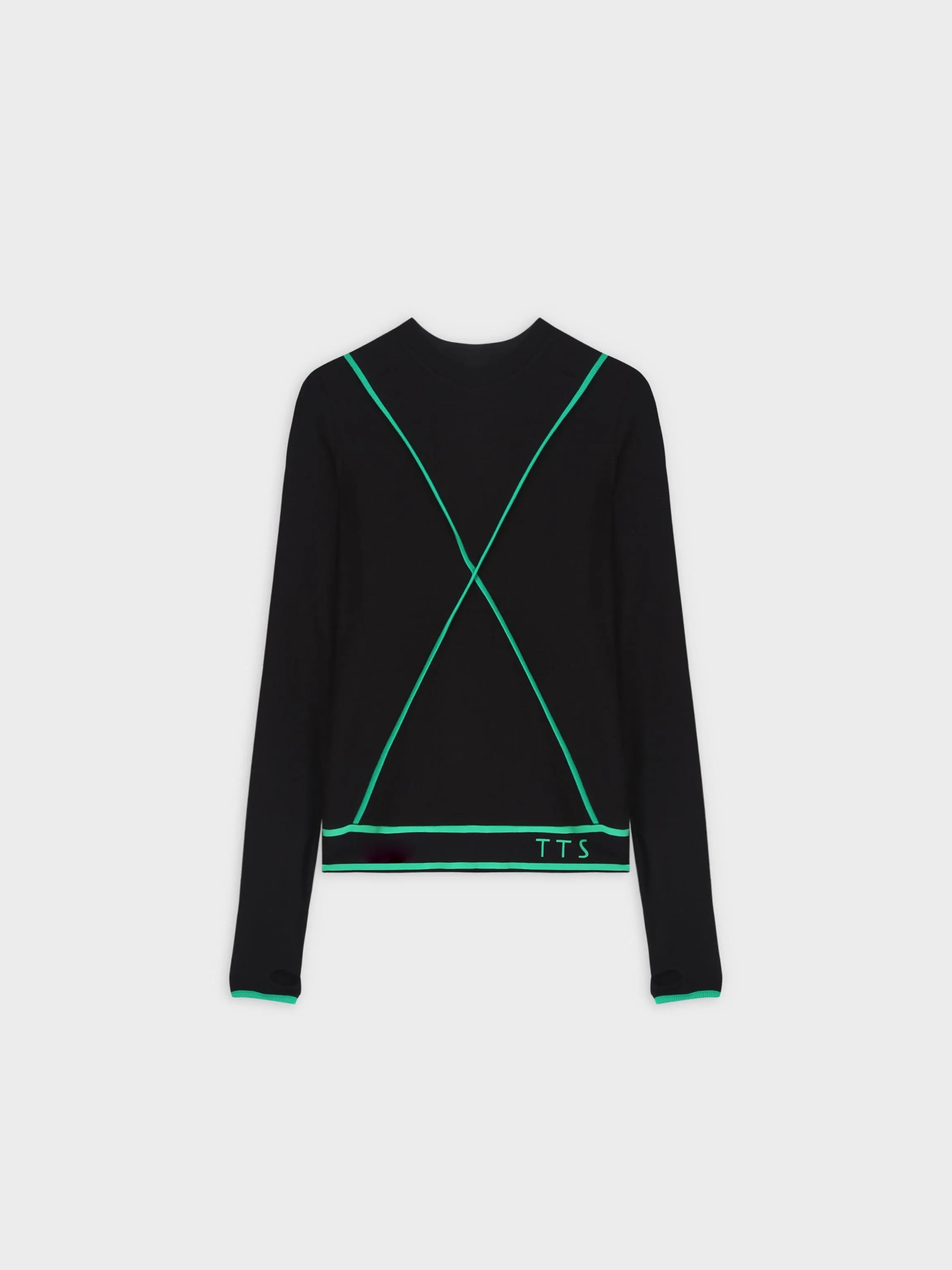 X BANDED SHIRT-BLACK/GREEN