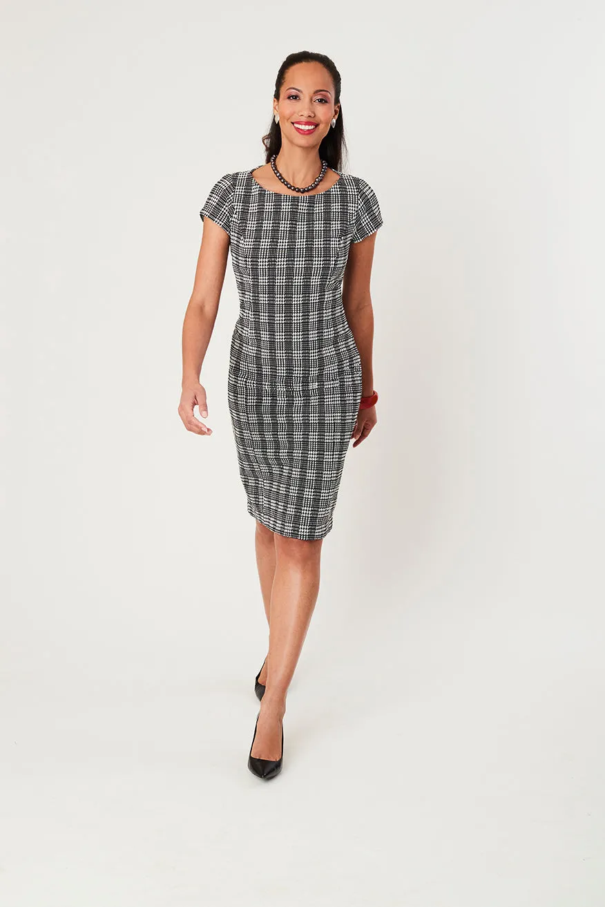 Zodiac Glen Plaid Stretch Dress