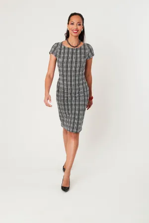 Zodiac Glen Plaid Stretch Dress